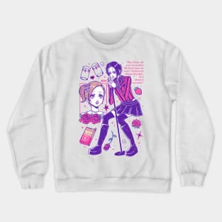 Amigas Fresas Crewneck Sweatshirt